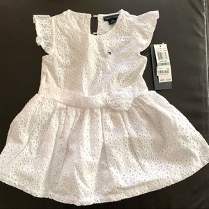 Tommy Hilfiger white toddler dress
